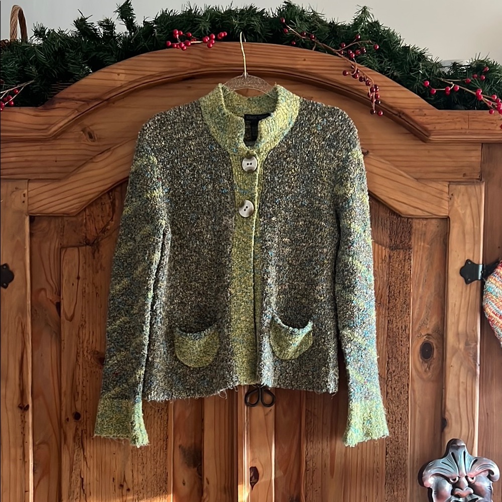 Nomadic Traders Green Boho Women's Sweater Size: Small (S)